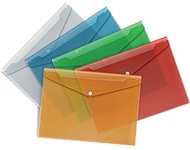 Папка-конверт с кнопкой «Форпус» (зелёная)