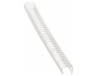 Металлическая спираль (белая, 12 мм, 100гб)