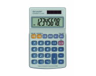 Карманный калькулятор Sharp EL-250S,  серебристый