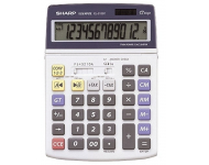 Настольный калькулятор Sharp EL-2125С, серебристый
