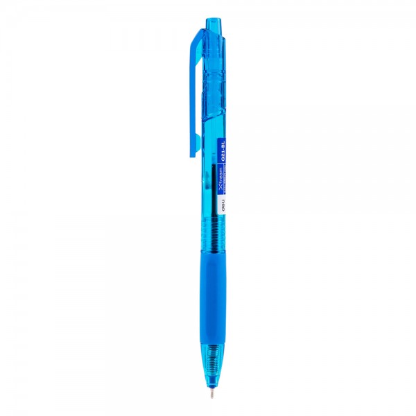 Lodīšu pildspalva Deli Xtream Q21-BL, 0.7mm, automātiska, zila