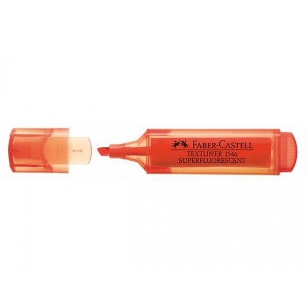 Teksta marķieris Faber-Castell Superfluorescent 1-5mm, nošķelts, oranžs