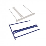 Arhīva klipsis FELLOWES, 0089701, no pārstrādātiem materiāliem, balts, 100 gab./iepak.