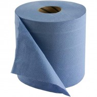 Industriālais papīra dvielis Santa Gemma, 3slāņi, 500lpp/iep, 180m, 1rullis, zils