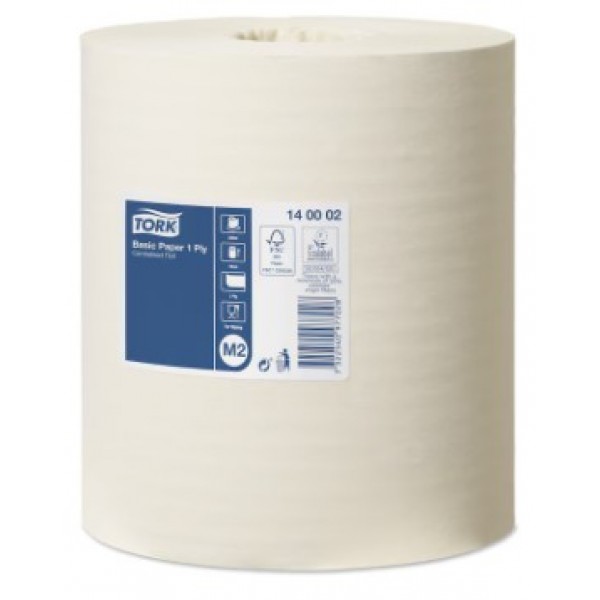 Papīra dvieļi TORK M2 Universal, 1 slānis, balts, 280 m, 140002