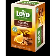 Sarkanā tēja LOYD ar apelsīniem un kanēli, 20x2 g