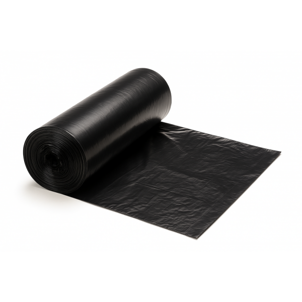 Atkritumu maisi  35L, 10 mikr, 50gab/rul, melni, HDPE, FEVEX, 50x60cm, 50rul/kastē