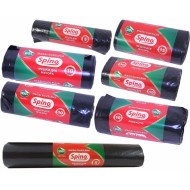 Atkritumu maisi 60L, 60x86cm, melni, LDPE, 33mic., 10gab/rul, 25rul/kastē