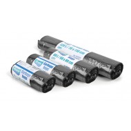 Atkritumu maisi  30L, 50x70cm, melni, 30mikr, LDPE, FEVEX,  25gab/rul, 30rul/kastē