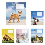 Burtnīca 12 lap. līniju, Cats & Pets, kartona vāks