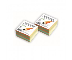 Piezīmju bloks līmēts 90x90mm krāsains 500lapas
