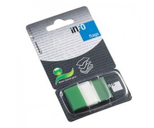*Indeksi INFO 25x43mm zaļi, 50 gab.