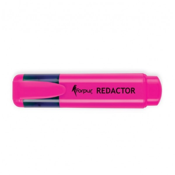 Marķeris teksta "REDACTOR" (rozā)
