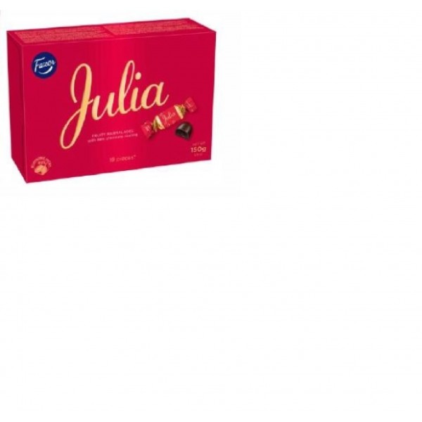 Marmelādes konfektes JULIA Fazer, ar tumšo šokolādi, 150g