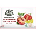 Augļu tēja HERBITUM ar Persikiem un citroniem, 2gx20gab
