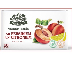 Augļu tēja HERBITUM ar Persikiem un citroniem, 2gx20gab