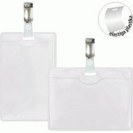 *Identifikācijas kartes turētājs ar metāla klipsi 62x91mm, vertikālais