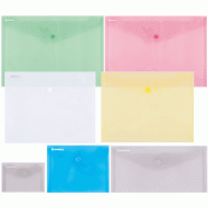 *Mape aploksne ar pogu DONAU, A4, caurspīdīga, zaļa