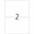 Pašlīmējošas uzlīmes College 210x148mm, 2 gab/loksnē, 100 lapas, baltas