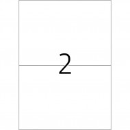 Pašlīmējošas uzlīmes College 210x148mm, 2 gab/loksnē, 100 lapas, baltas