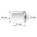 Termopapīra kases lente 57x54mm, 43m