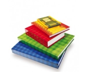 Rūtiņu klade Kreska A5, 96 lapas, cietos vākos, asorti