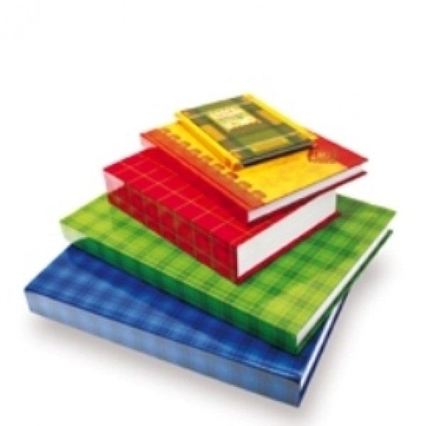 Rūtiņu klade Kreska A5, 96 lapas, cietos vākos, asorti