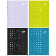 Rūtiņu klade ar spirāli College Supreme A5, 80 lapas, mīkstos vākos