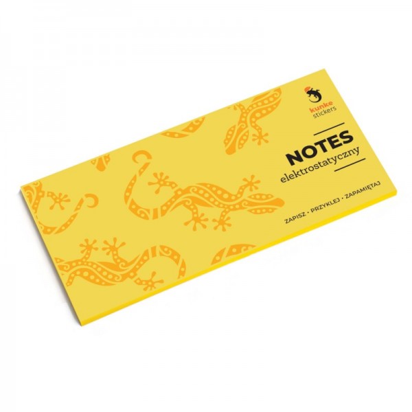 *Elektrostatiskās lapiņas 7,7x16cm (100) NEON dzeltena krāsa