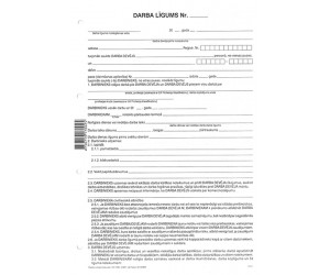 Darba līgums ABC A4D, 10 loksnes