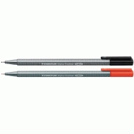 *Flomasterveida pildspalva STAEDTLER TRIPLUS fineliner 0,3mm, sarkana