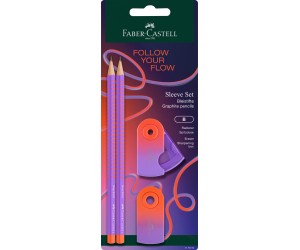 Zīmuļu komplekts Faber-Castell Grip Flow Edition Punchy Melon HB, violēti-oranžs