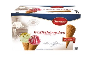 Vafeļu konusi STENGER, 96gab., 1.2kg