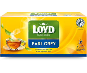 Melnā tēja LOYD Earl Grey, 25 x 1,7 g