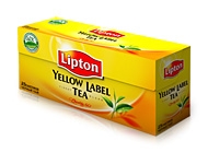 Чёрный чай «Lipton Yellow Label Tea» <nobr>25 пакетиков</nobr> <nobr>(50 грамм)</nobr>
