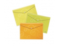 Папка-конверт с кнопкой «Forpus Barocco» (лимонная