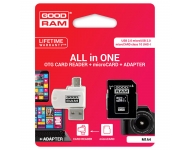  Goodram MicroSDHC 128GB Class 10 UHS I + Card reader + adapter