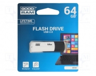  Zibatmiņa Goodram 64GB UCO2 BLACK&WHITE USB2.0