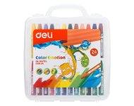 Eļļas pasteļkrītiņi DELI EC20124, 24 krāsas